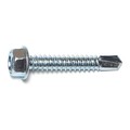 Buildright Self-Drilling Screw, #14 x 1-1/2 in, Zinc Plated Steel Hex Head Hex Drive, 53 PK 09791